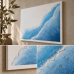 Marea Mavi Dalga Dokulu Tablo – 50 × 70 cm
